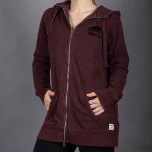 Roots Capri Full Zip Hoody in Crimson Size Large